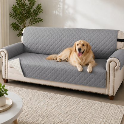 Waterproof Quilted & Non-Slip Sofa Cover (Fitted)