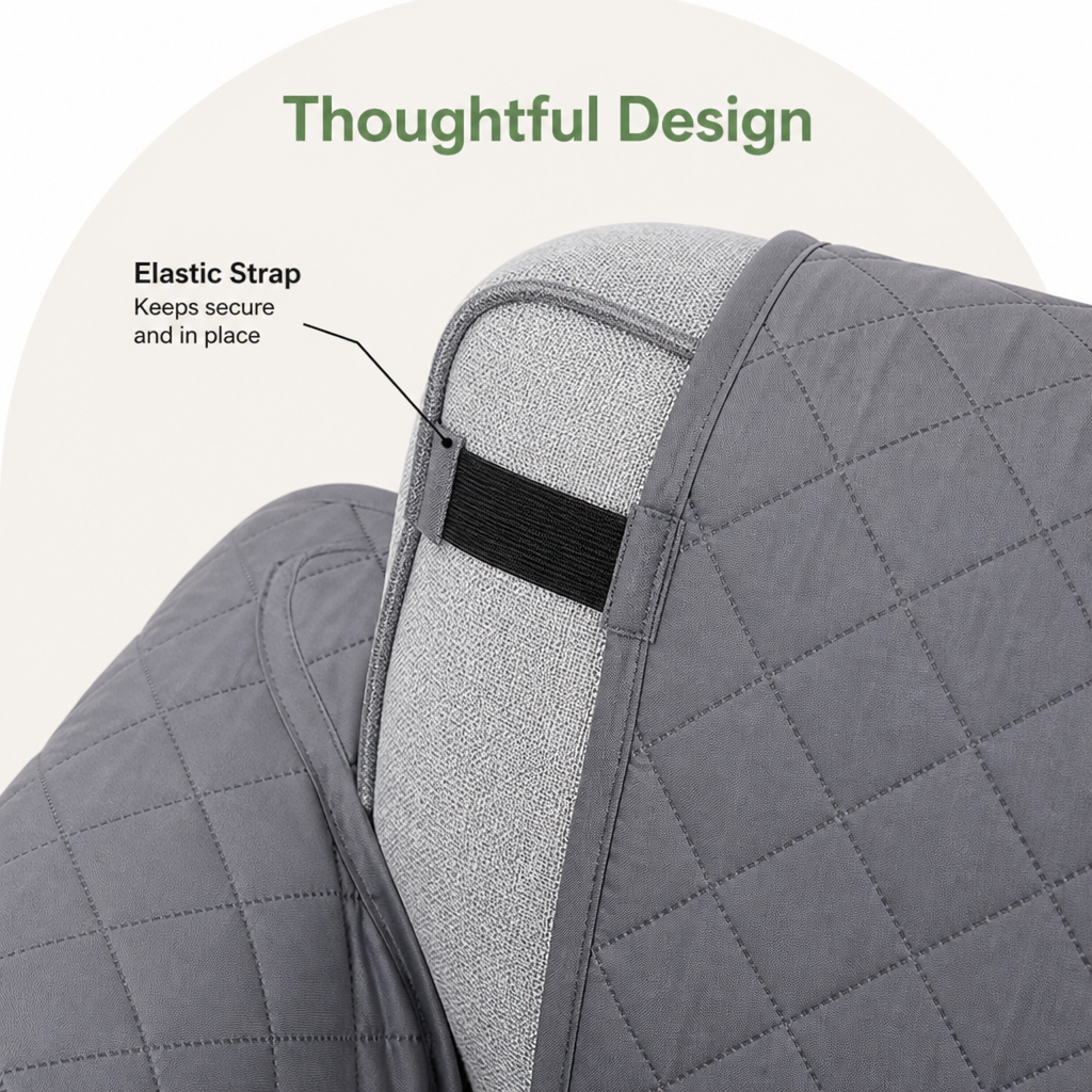 Waterproof Quilted & Non-Slip Sofa Cover (Fitted)