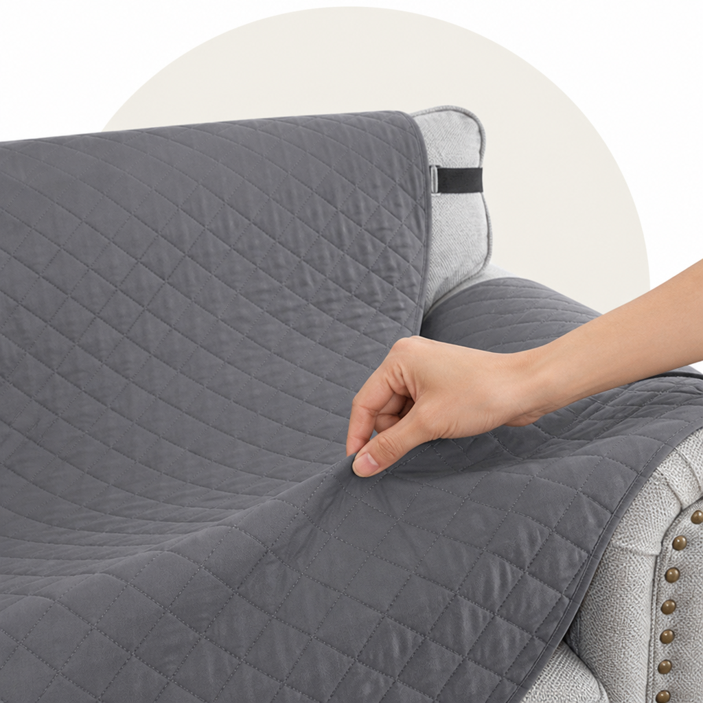 Waterproof Quilted & Non-Slip Sofa Cover (Fitted)