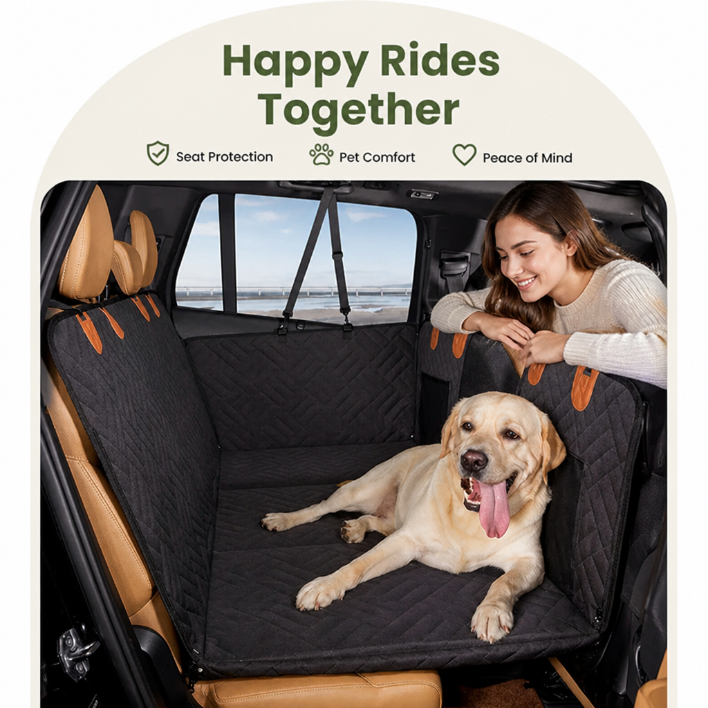Waterproof & Scratch-Proof Hammock Car Seat Cover (Removable)