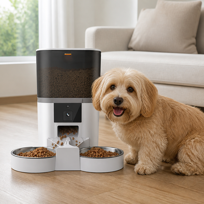 WiFi App Control & Stainless Steel Bowl Pet Feeder