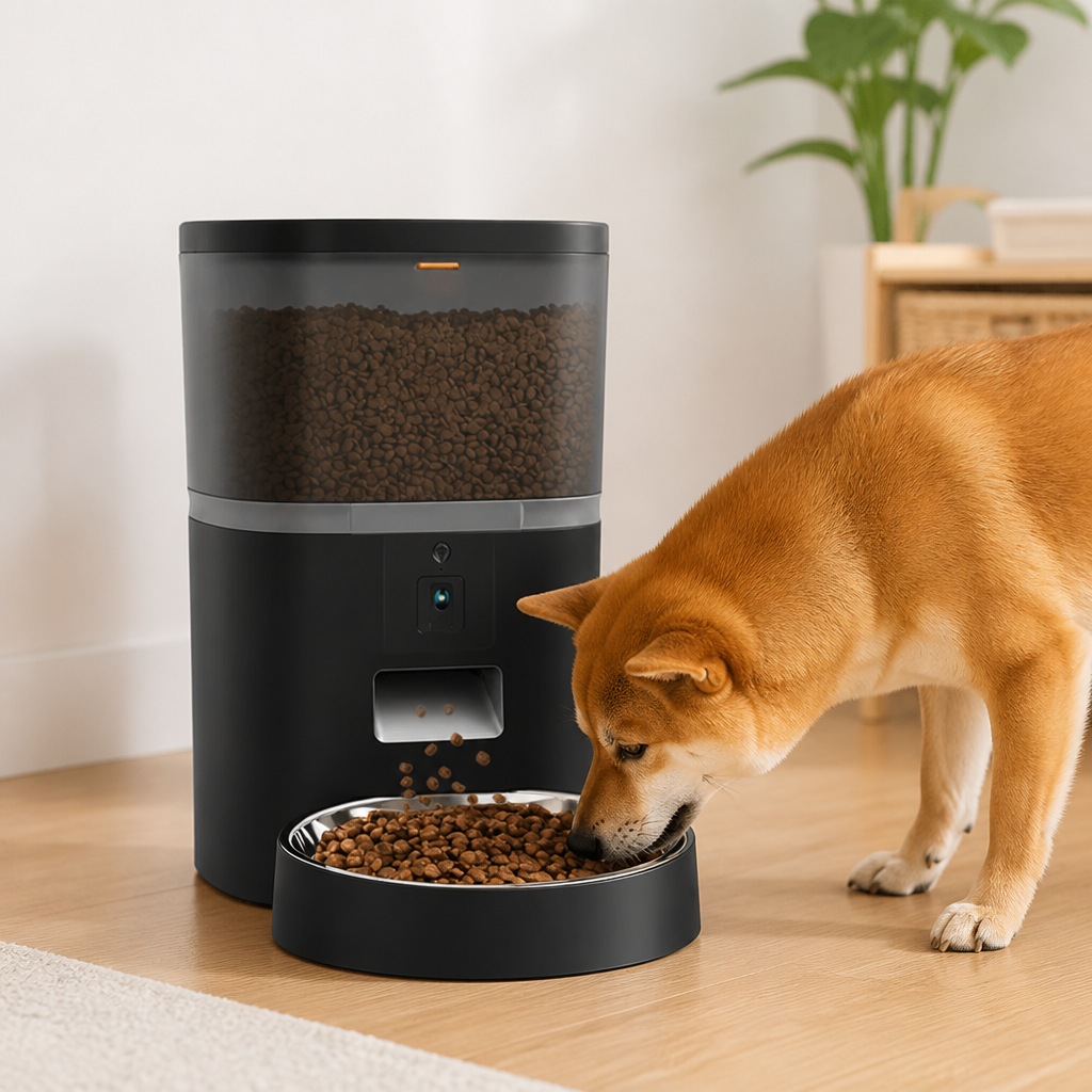WiFi App Control & Stainless Steel Bowl Pet Feeder