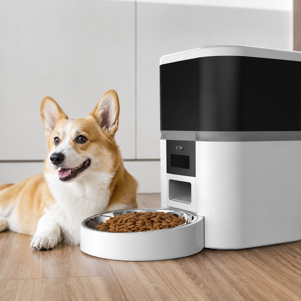 WiFi App Control & Stainless Steel Bowl Pet Feeder