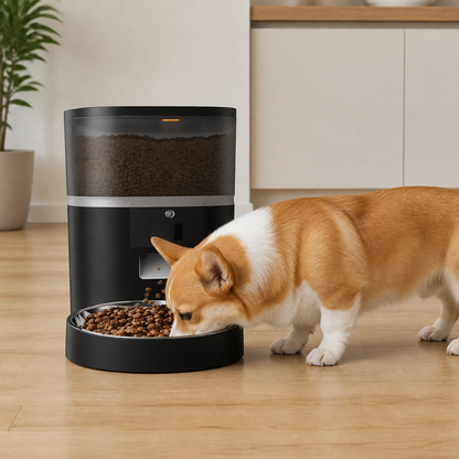 WiFi App Control & Stainless Steel Bowl Pet Feeder