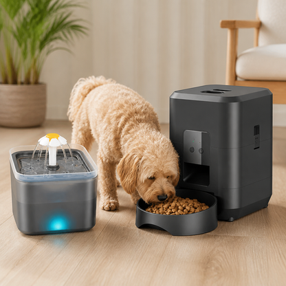 WiFi App-Controlled & Portion-Control Automatic Pet Feeder (Removable Hopper)