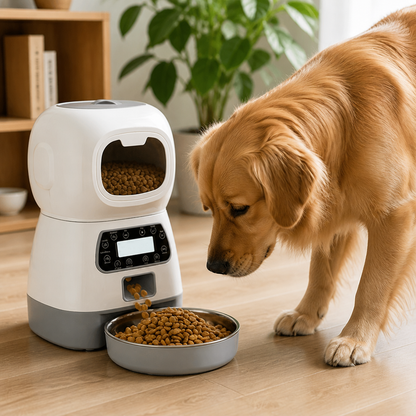WiFi App-Controlled & Portion-Control Automatic Pet Feeder (Removable Hopper)