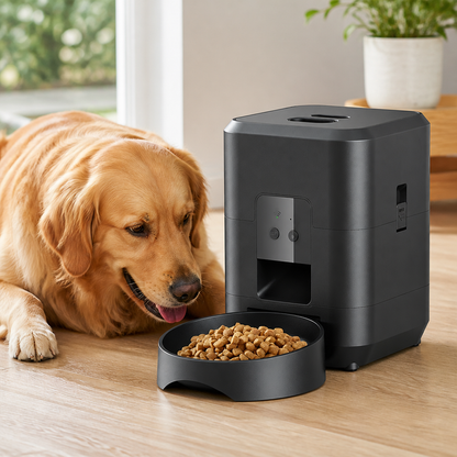 WiFi App-Controlled & Portion-Control Automatic Pet Feeder (Removable Hopper)