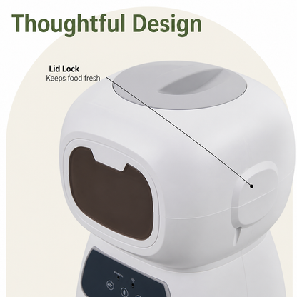WiFi App-Controlled & Portion-Control Automatic Pet Feeder (Removable Hopper)