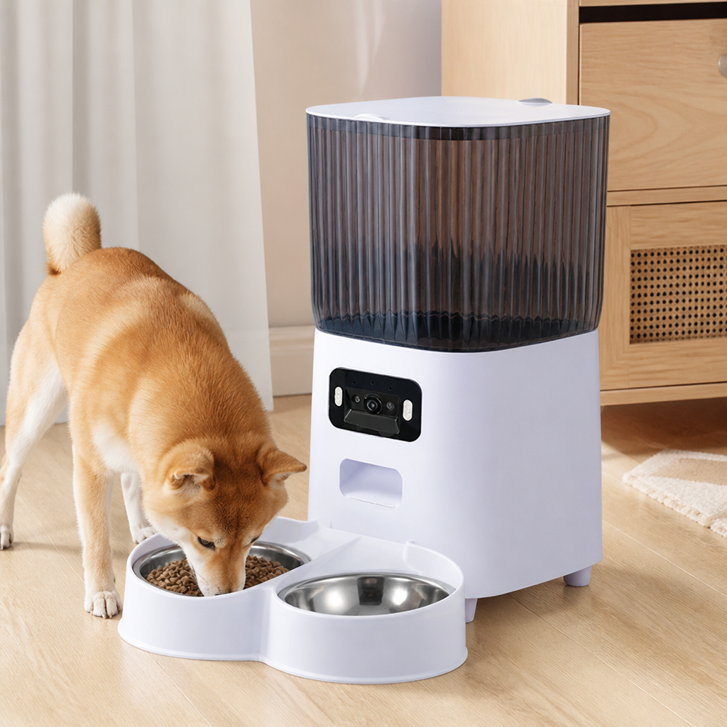 WiFi & Camera Automatic Pet Feeder (5L Hopper)