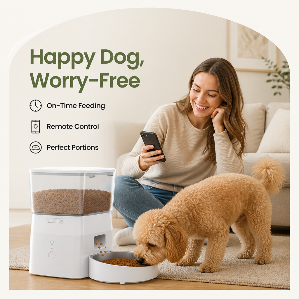 WiFi Remote & Portion Control Automatic Dog Feeder