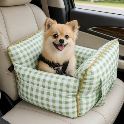 Breathable Polyester Travel Carrier (Safety Hook & Car Seat Fit)