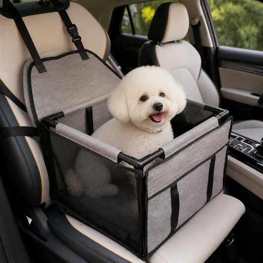 Safety Booster & Removable Mat Dog Car Seat (Up to 30 lb)