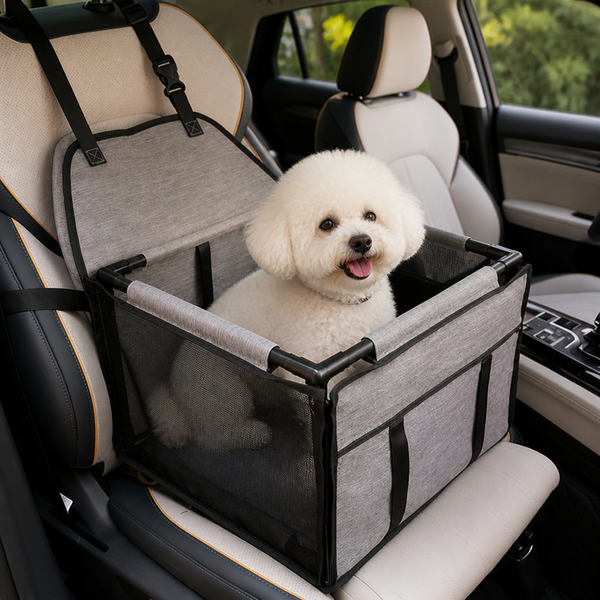 Safety Booster & Removable Mat Dog Car Seat (Up to 30 lb)