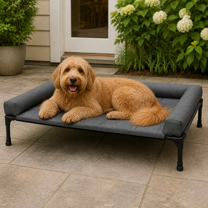 Elevated Cooling Mesh Dog Bed (Removable Pillow-Top)