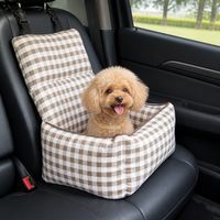 Brown Plaid Thin Backrest Model