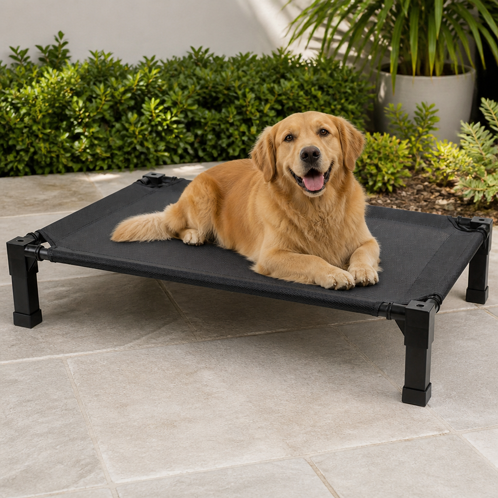 Elevated Washable Breathable Mesh Dog Bed
