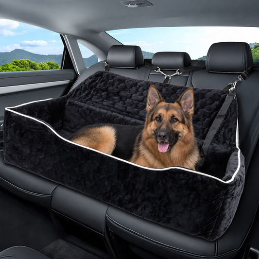 Large Washable & Tethered Dog Car Seat