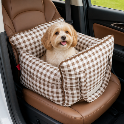 Breathable Polyester Travel Carrier (Safety Hook & Car Seat Fit)