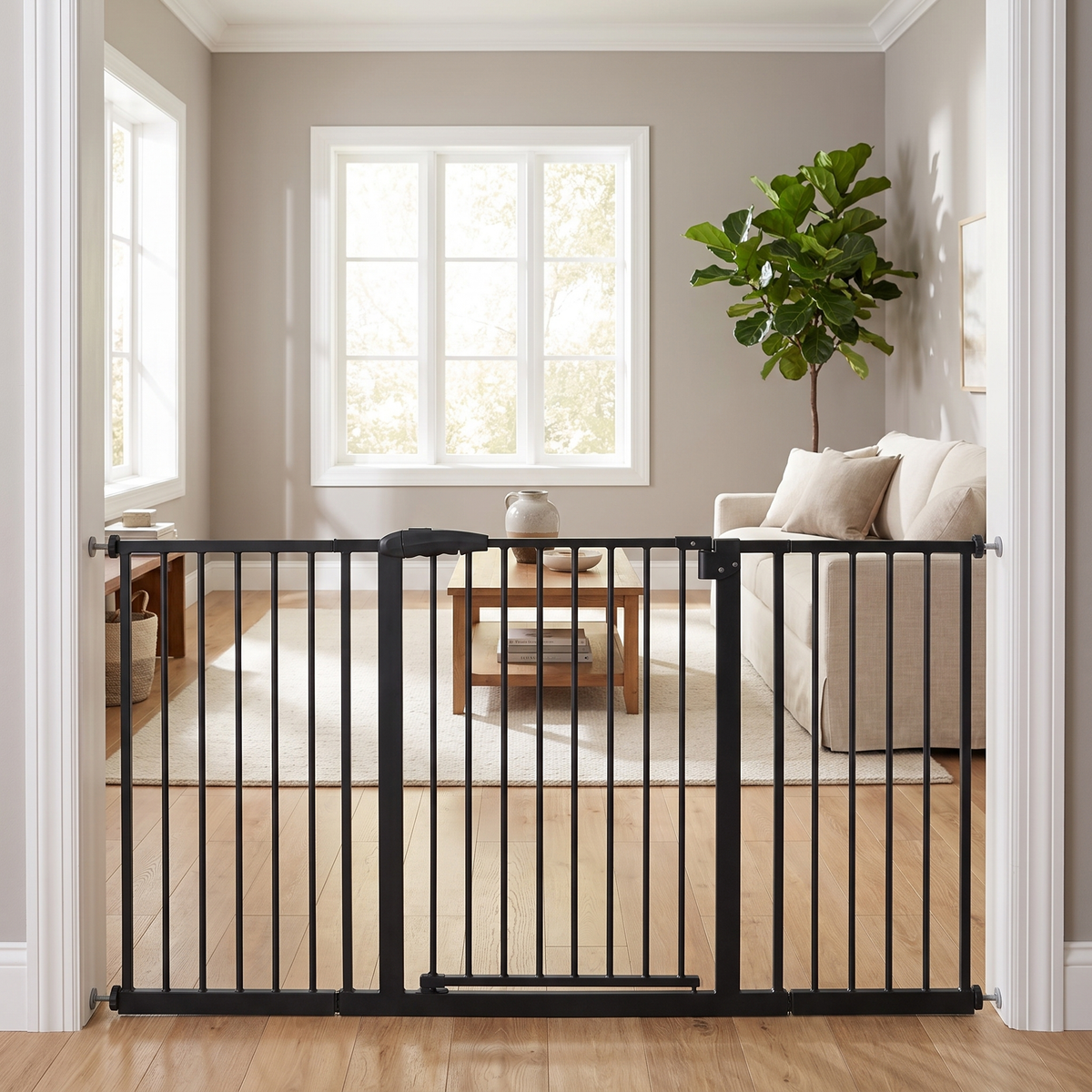 The Sentinel — Steel Outdoor Dog Gate