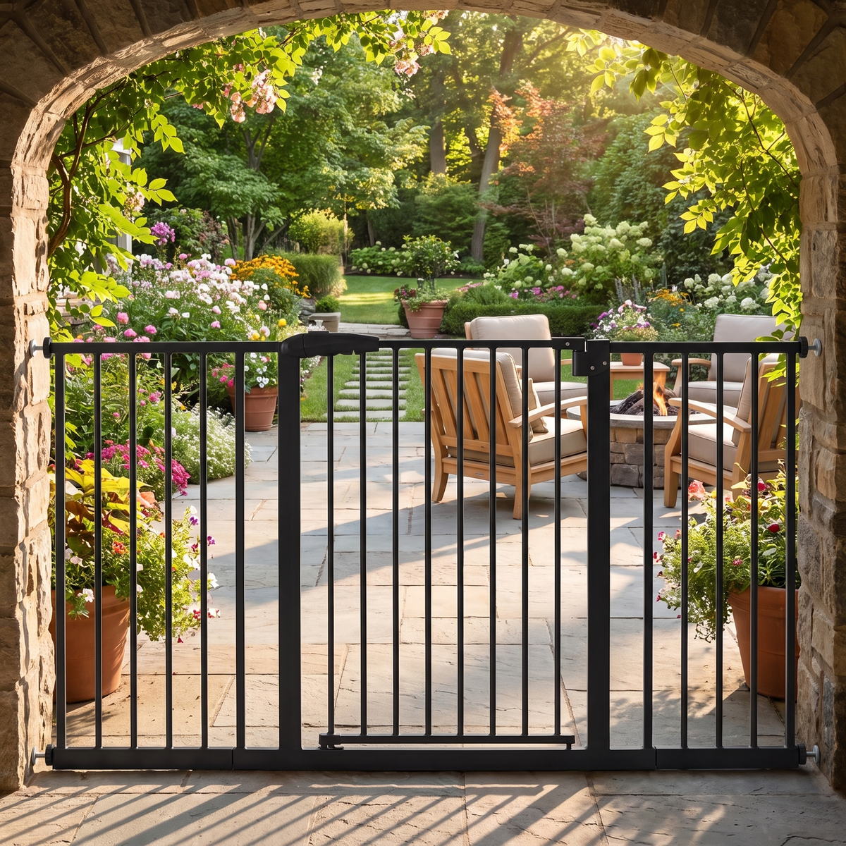 The Sentinel — Steel Outdoor Dog Gate