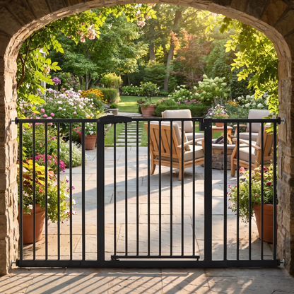 The Sentinel — Steel Outdoor Dog Gate