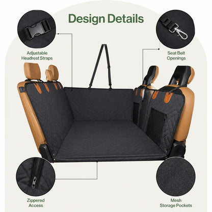 Waterproof & Scratch-Proof Hammock Car Seat Cover (Removable)